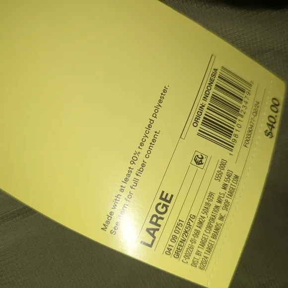 Olive Green Puffer Vest - Picture 2 of 2